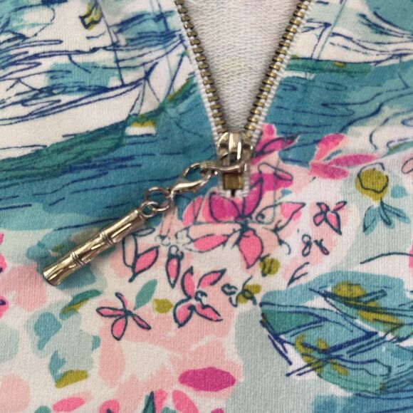 Lilly Pulitzer Skipper Popover Rare Print Postcards From Positano UPF 50+ Small - Picture 8 of 8